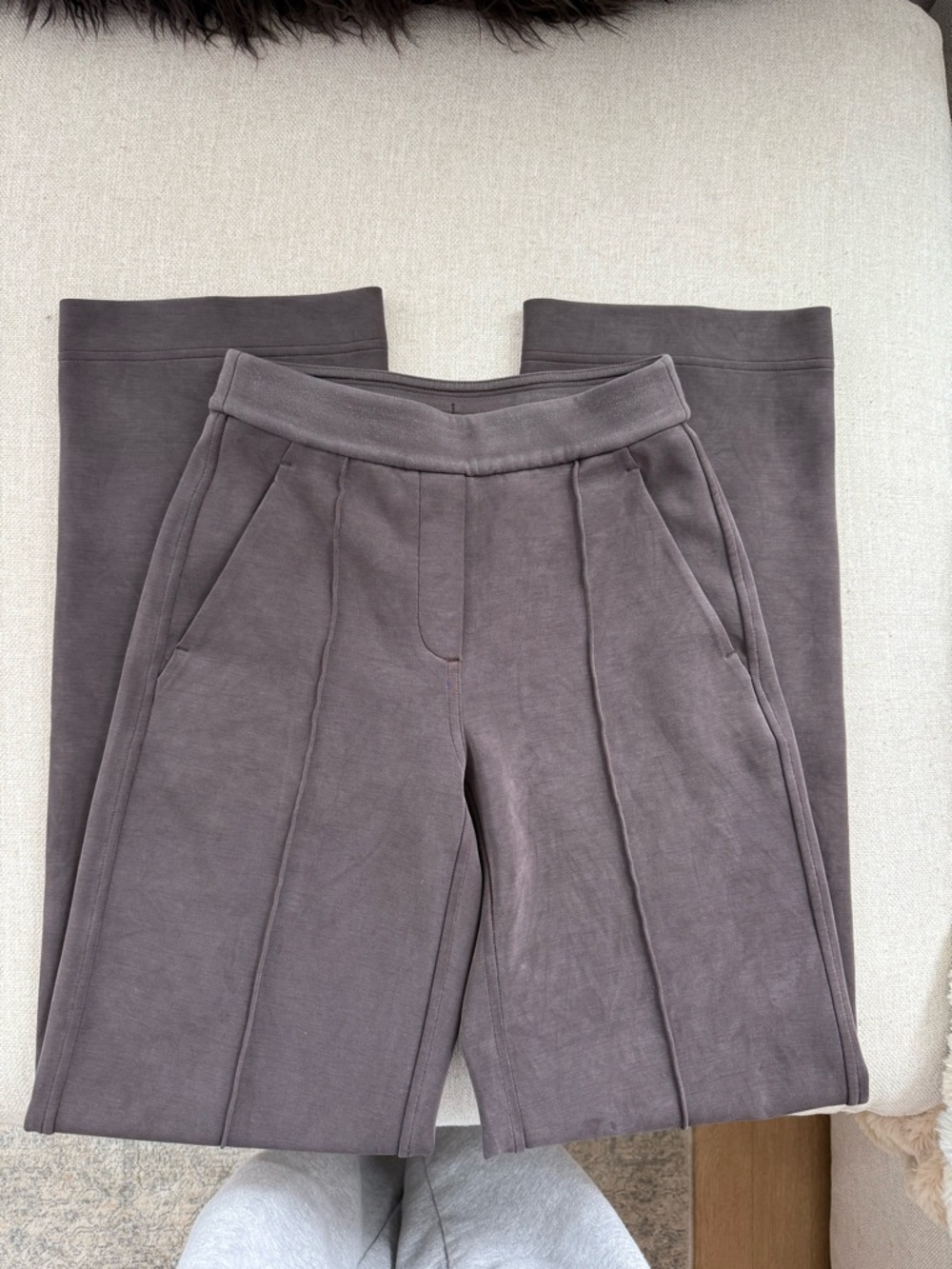 lululemon athletica Wide-Leg Ponte Pants in Taupe Gray